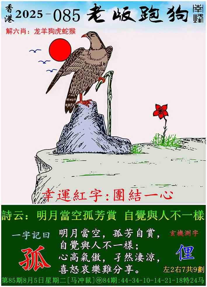 老版跑狗图